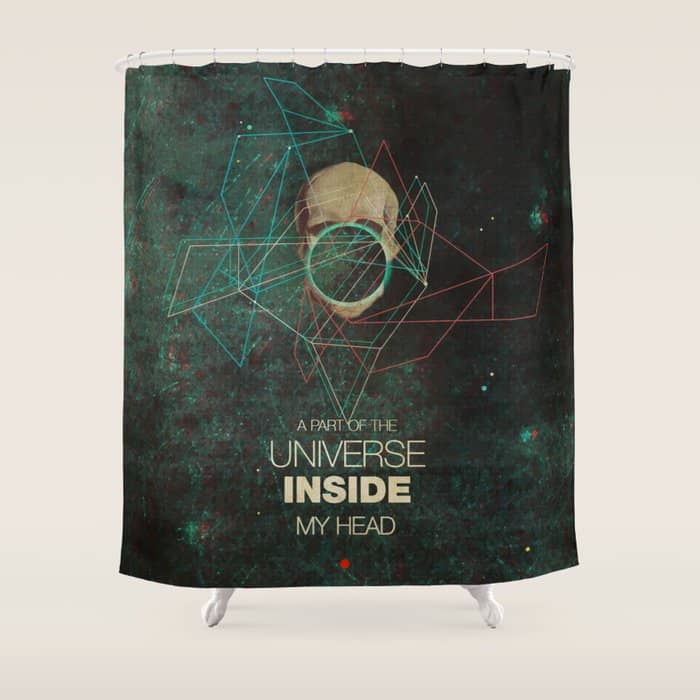 A Part Of The Universe Inside My Head Shower Curtain