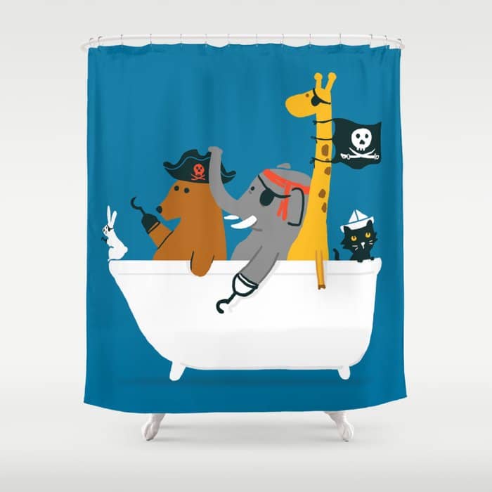 Everybody Wants To Be The Pirate Shower Curtain
