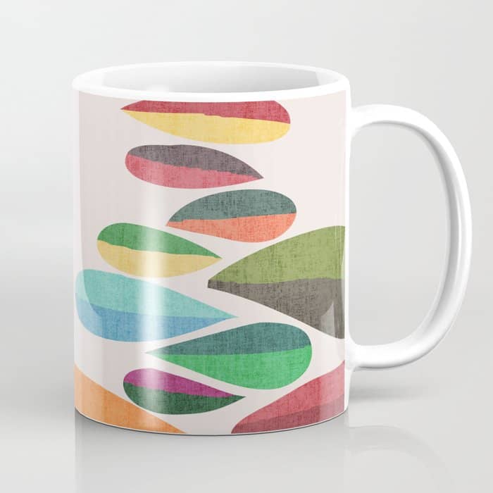 Bird Nesting On Top Of Pebbles Hill Coffee Mug