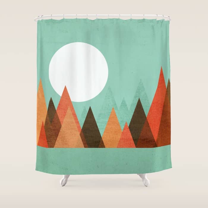From The Edge Of The Mountains Shower Curtain