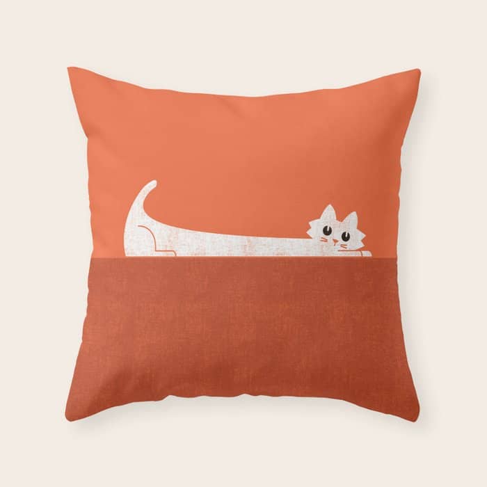 Mark'S Superpower: Cat Superstretch Throw Pillow