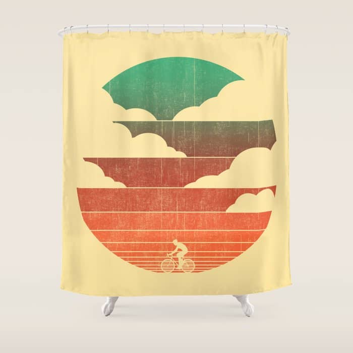 Go West (Cycling Edition) Shower Curtain