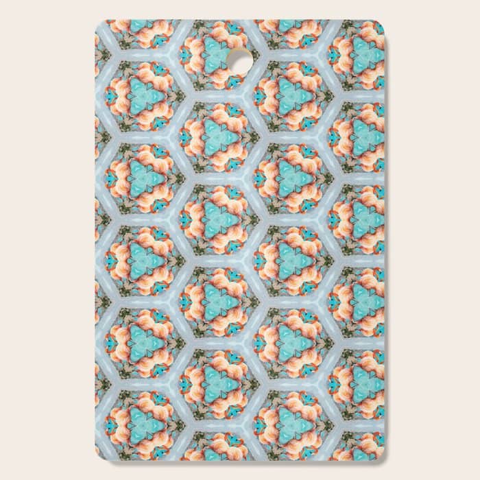 Flamingos On The Beach, Wildlife Surrealism Birds, Nature Flamingo Fantasy Beach Summer Photography Cutting Board