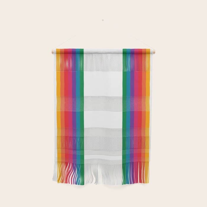 Retro Bright Rainbow - Straight Wall Hanging