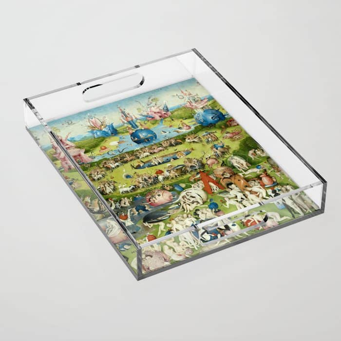 The Garden Of Earthly Delights By Hieronymus Bosch Acrylic Tray