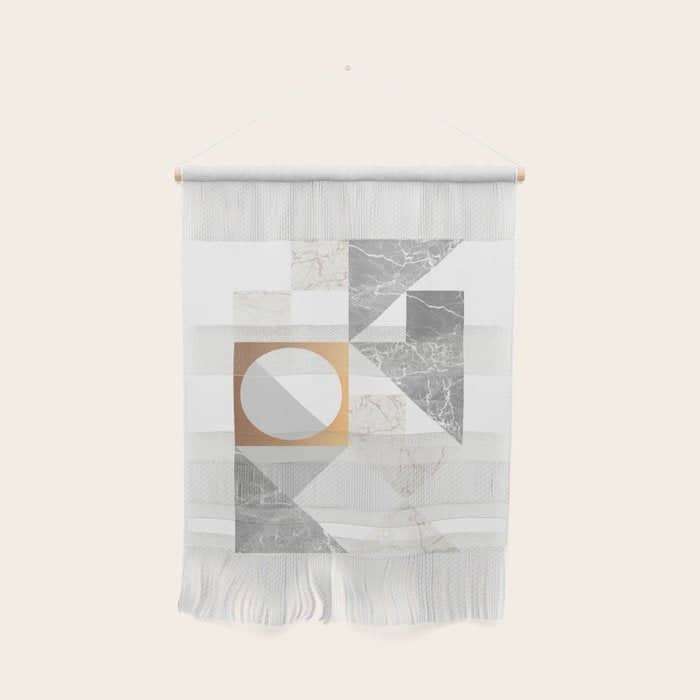 Marble Geometric Grey/White Wall Hanging