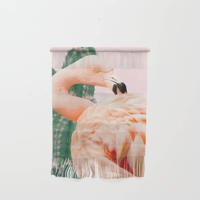 Flamingo & Cactus #Homestorie #Decor #Buyart Wall Hanging