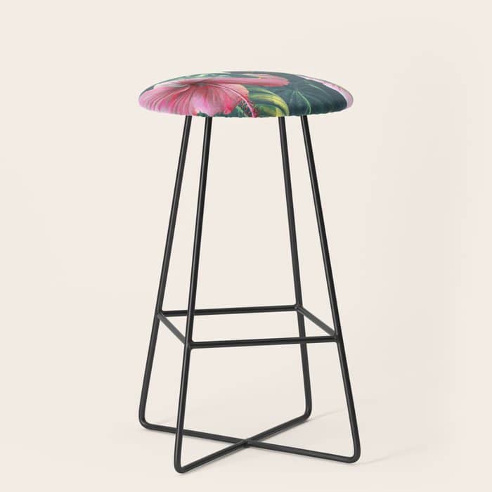 Wild Hibiscus #Homestorie #Decor #Buyart Stool