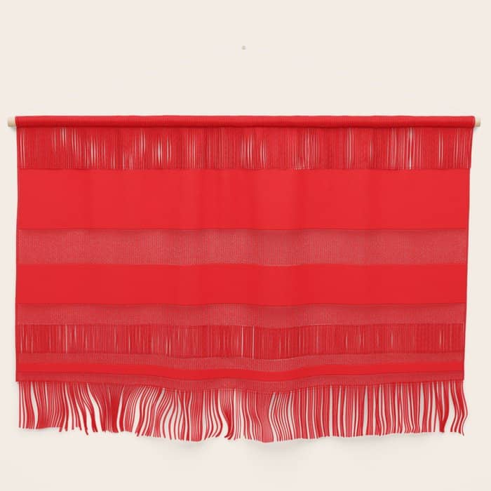 Bright Fluorescent Neon Red Fireball Wall Hanging