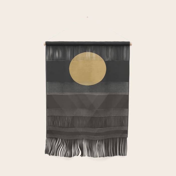 Moon Reflection On Quiet Ocean Wall Hanging