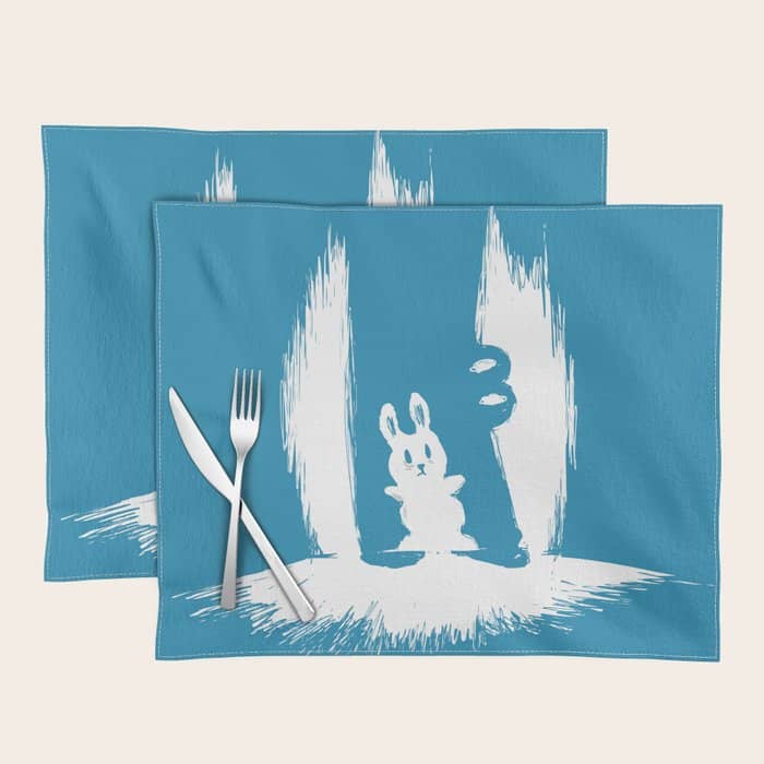 Cornered! (Bunny And Crocodile) Placemat