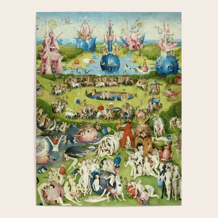 The Garden Of Earthly Delights By Hieronymus Bosch Poster