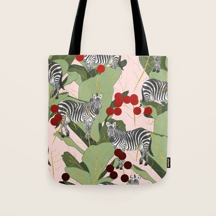 Zebra Harem #Homestorie #Decor #Buyart Tote Bag