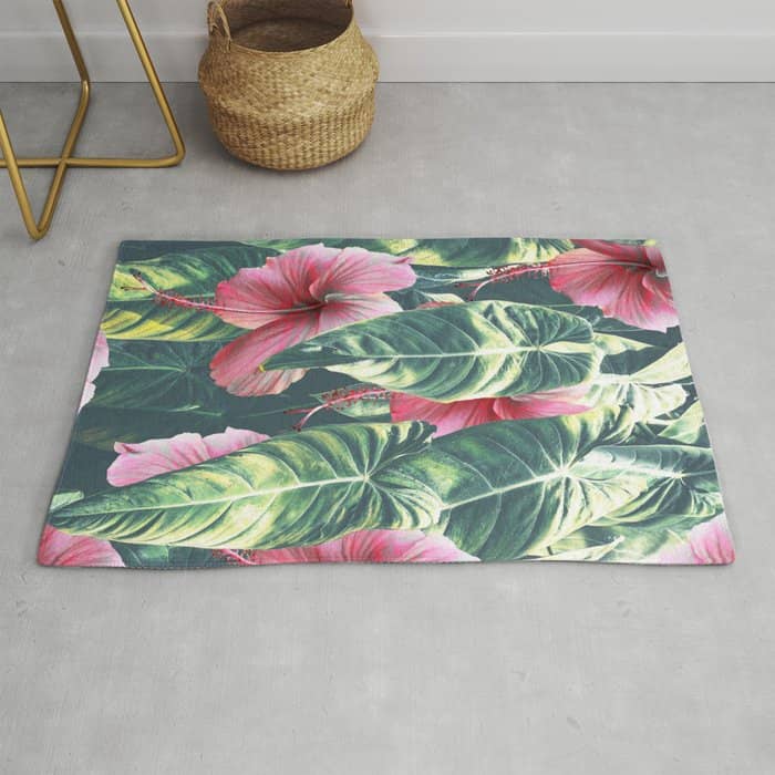 Wild Hibiscus #Homestorie #Decor #Buyart Rug