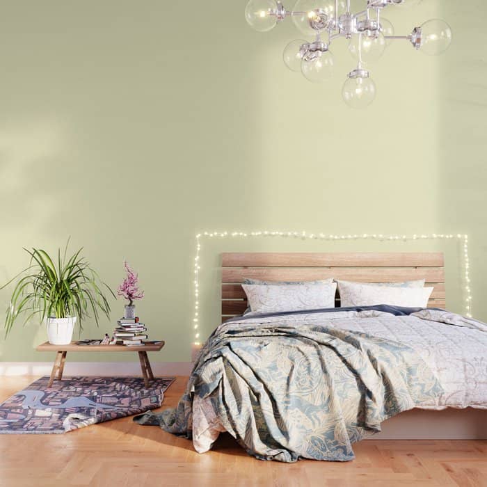 Pastel Lemon Yellow Pale Soft Meringue Yellow Wallpaper