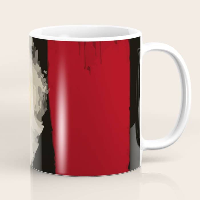 Zen Abstract Minimal Red Yellow And Black Coffee Mug
