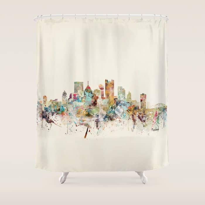 Pittsburgh Pennsylvania Skyline Shower Curtain