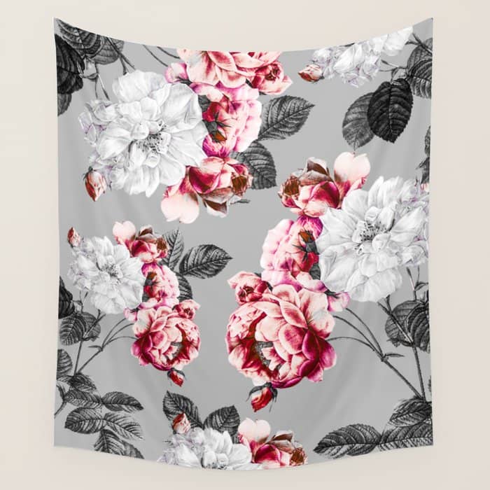 Flora Temptation - Twilight Wall Tapestry