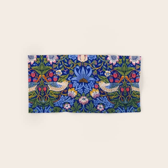 William Morris "Strawberry Thief" 1. Bath Towel