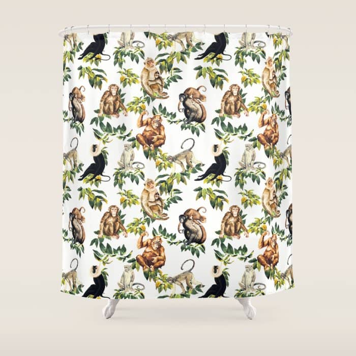 Monkeys, Orangutans And More Shower Curtain