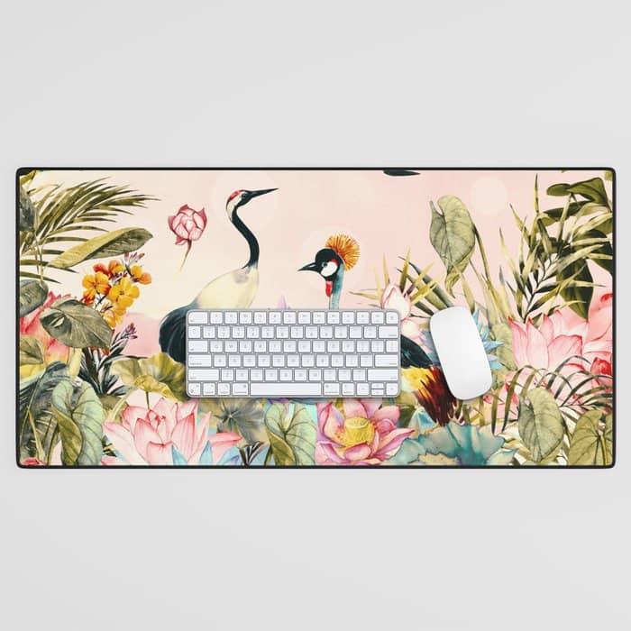 Landscapes Of Birds In Paradise 2 Desk Mat