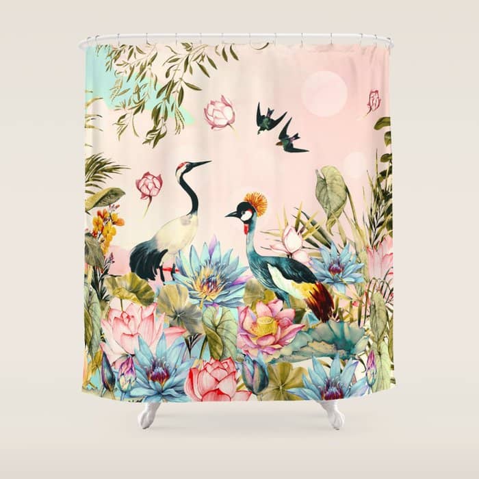 Landscapes Of Birds In Paradise 2 Shower Curtain