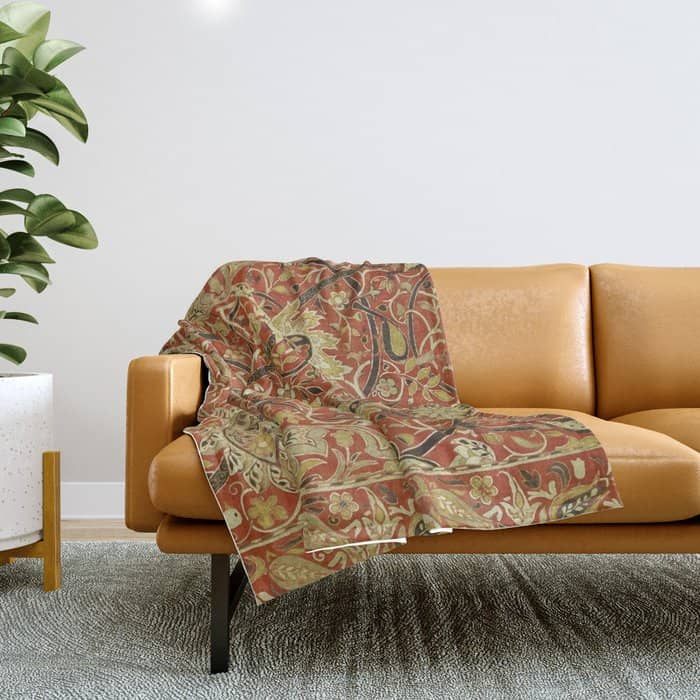 William Morris "Bullerswood" 2. Throw Blanket