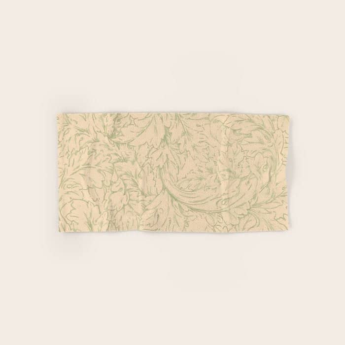 William Morris "Acanthus Scroll" 11. Bath Towel