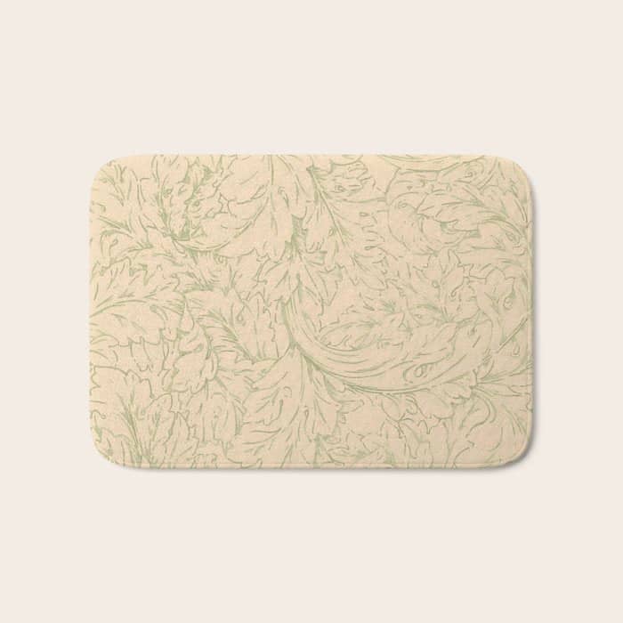 William Morris "Acanthus Scroll" 11. Bath Mat