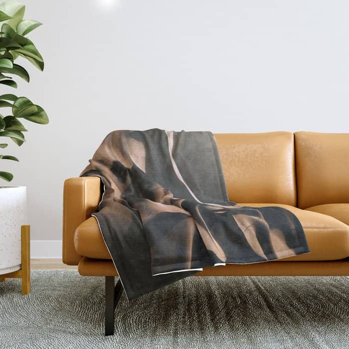 Abstract Dunes In The Desert Throw Blanket