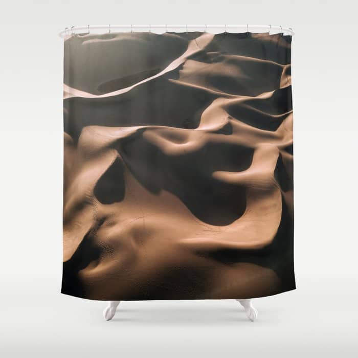 Abstract Dunes In The Desert Shower Curtain