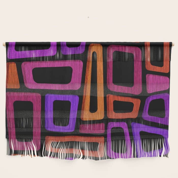 Palm Springs Modern Tiki Design Wall Hanging