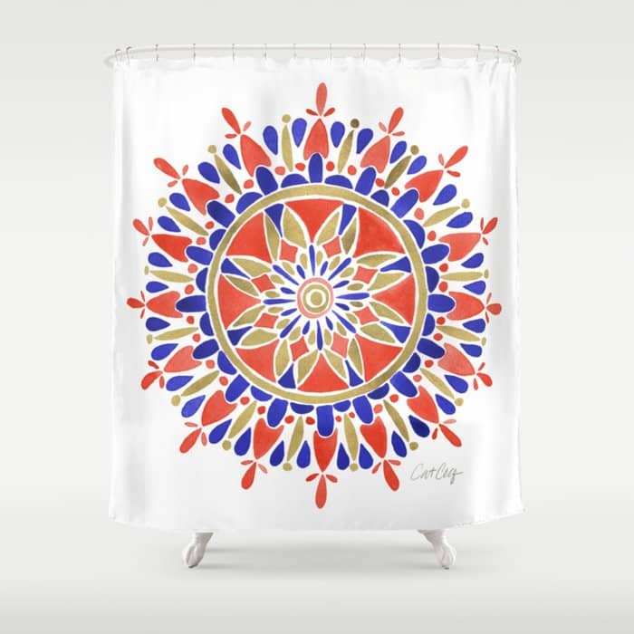 Mandala - America Palette Shower Curtain
