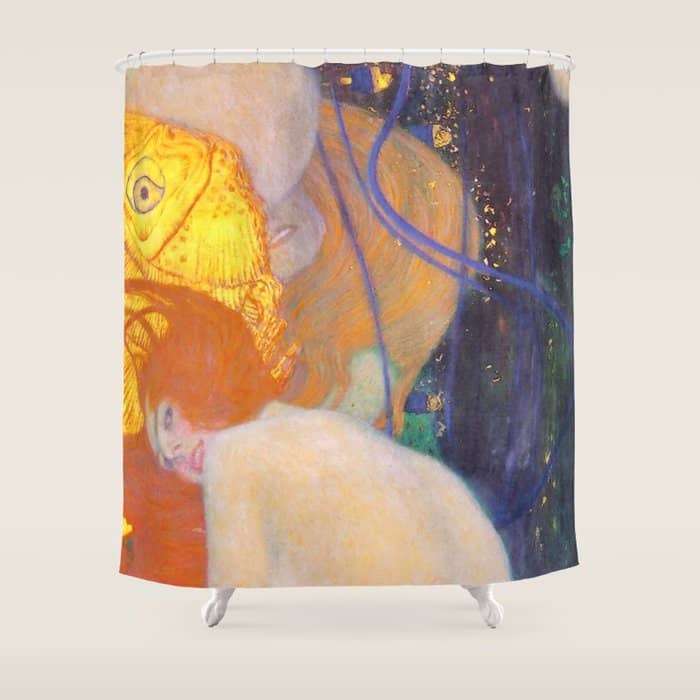 Gustav Klimt "Goldfische" (1) Shower Curtain