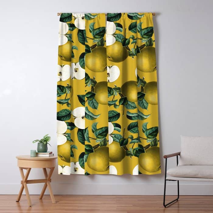 Vintage Fruit Pattern Iii Window Curtain