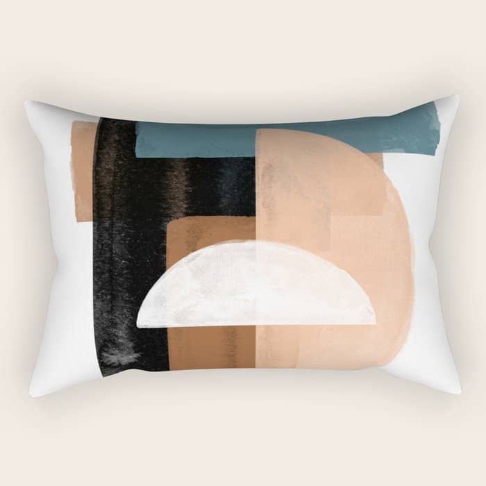Geometric Composition Rectangular Pillow