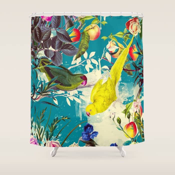 Tropical Birds In The Nature - 010 Shower Curtain