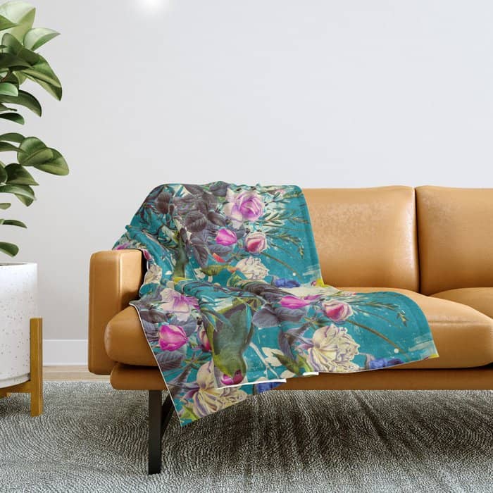 Tropical Birds In The Nature - 010 Throw Blanket