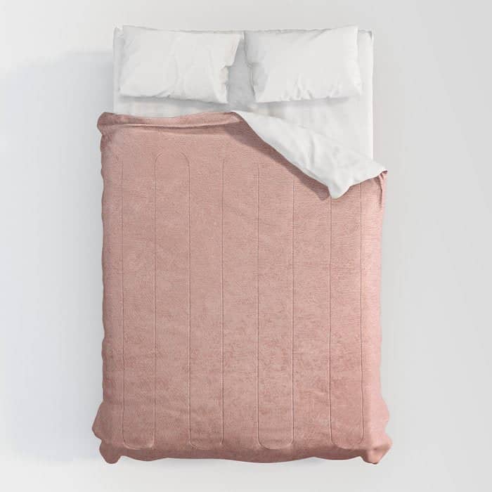 Abstract Modern Rose Pink Geometrical Pattern Comforter