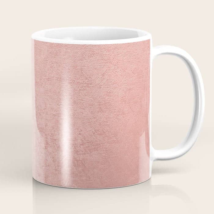 Abstract Modern Rose Pink Geometrical Pattern Coffee Mug