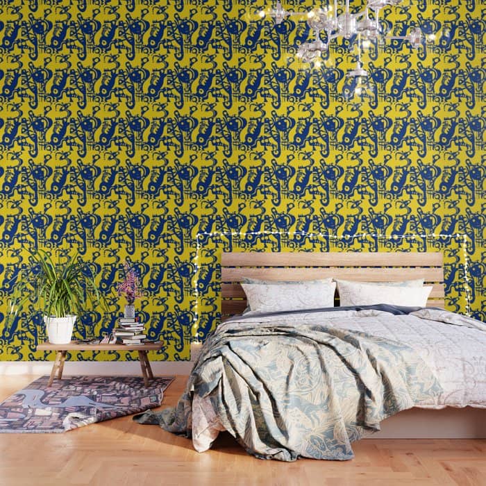Blue Sweet Monsters In The Sun Street Art Graffiti Design Wallpaper