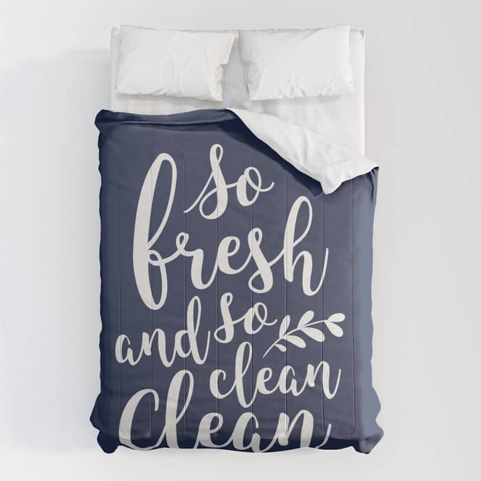 So Fresh So Clean Clean (Navy) Comforter