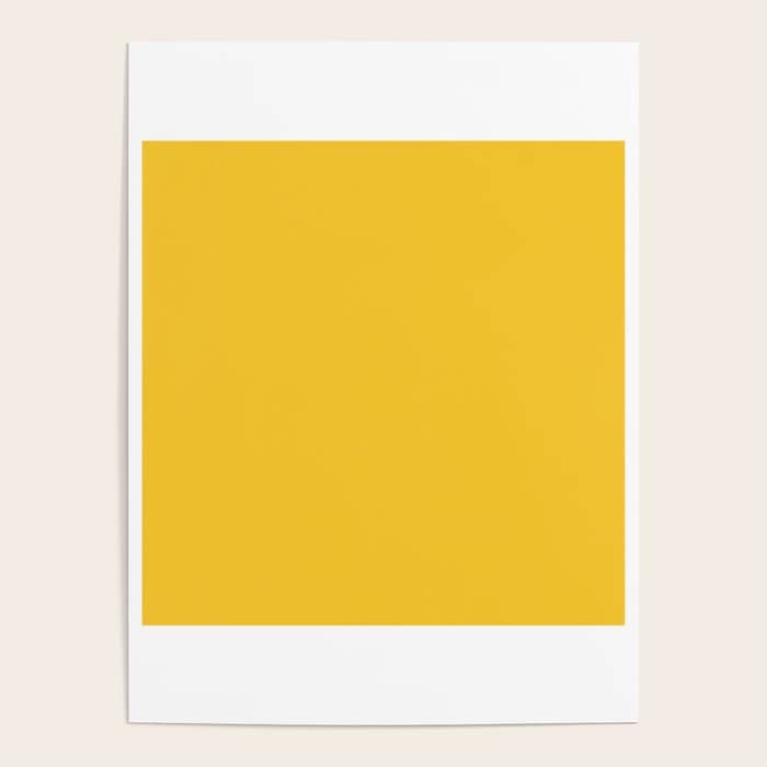 Canary Yellow - Solid Color Collection Poster