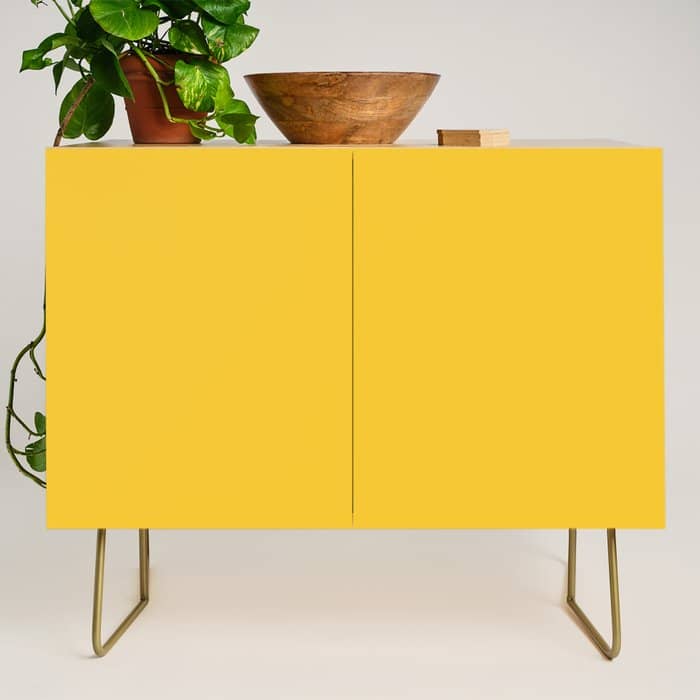 Canary Yellow - Solid Color Collection Credenza