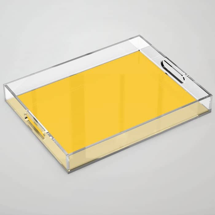 Canary Yellow - Solid Color Collection Acrylic Tray
