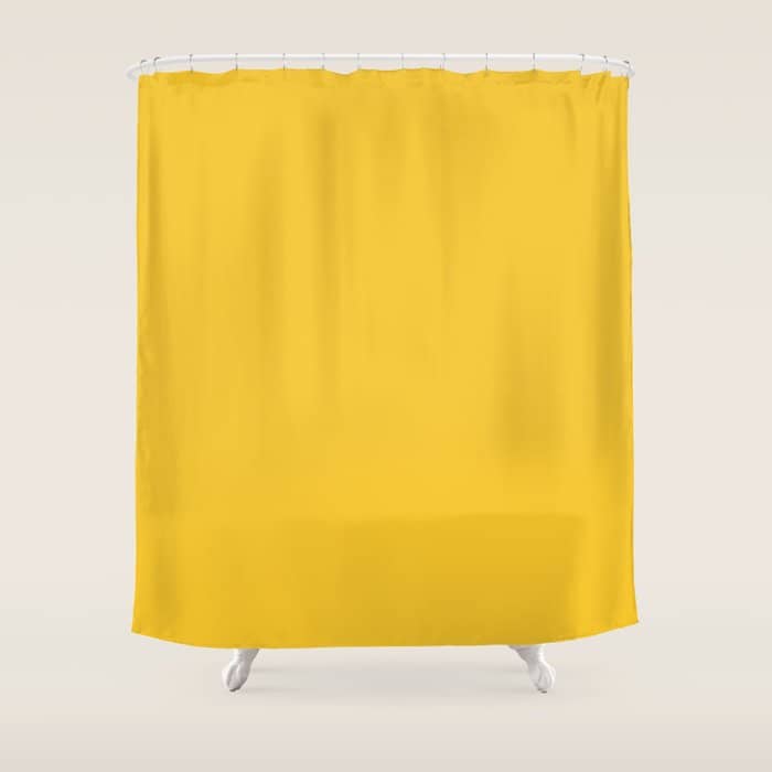 Canary Yellow - Solid Color Collection Shower Curtain