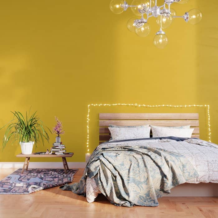 Canary Yellow - Solid Color Collection Wallpaper