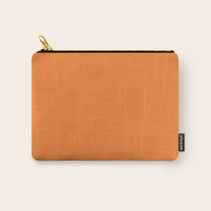 Tangerine - Solid Color Collection Carry All Pouch