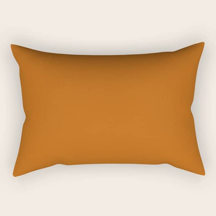 Ginger - Solid Color Collection Rectangular Pillow