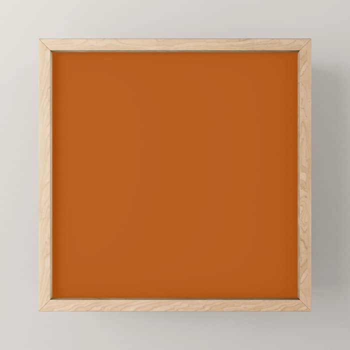 Ginger - Solid Color Collection Mini Art Print
